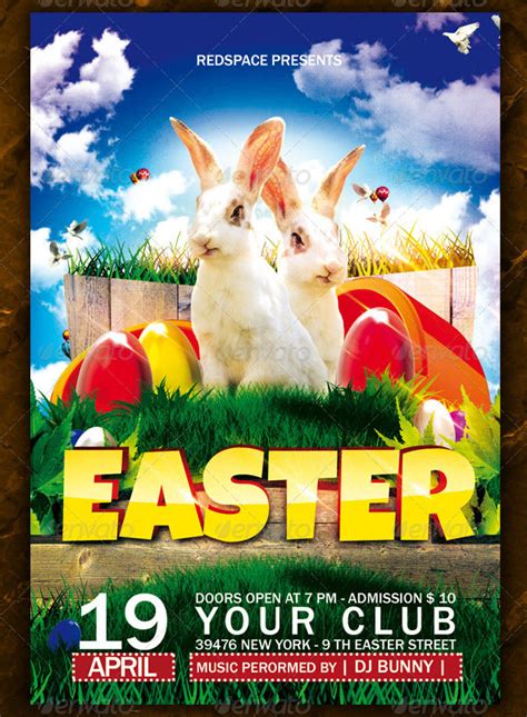 40premium And Free Easter Party Flyer Templates In Psd For Holidays
