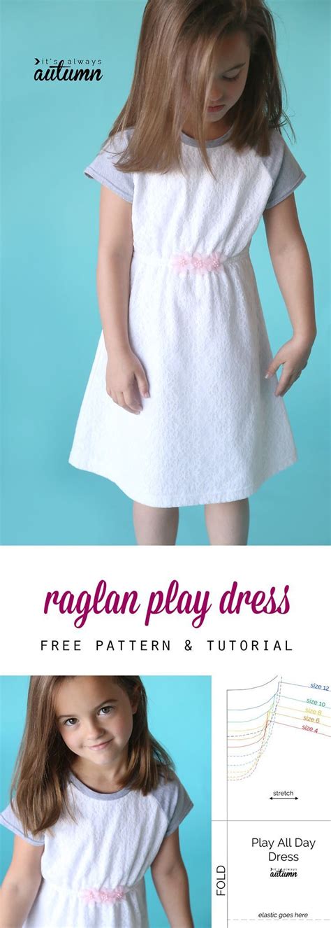Adorable Learn How To Sew This Cute Raglan Sleeve Play Dress For A