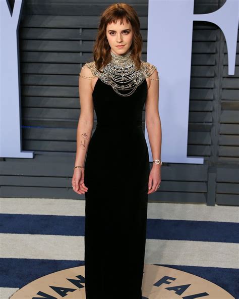 Emma Watson Wearing Ralph Lauren Collection At The Vanity Fair Oscar