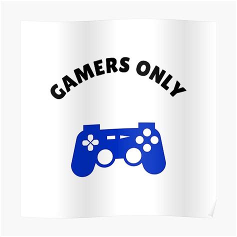 Gamers Only Classic Controller Poster For Sale By Sfemilycall Redbubble