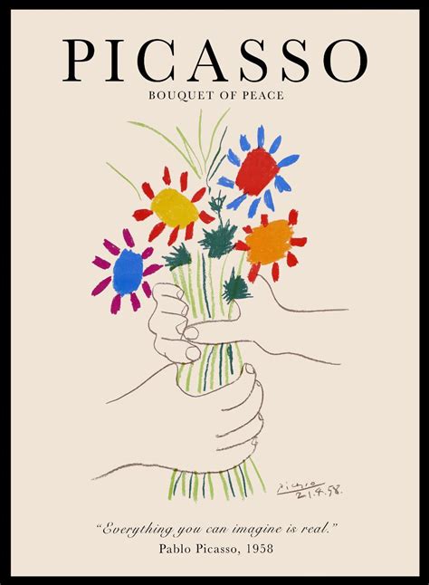 Bouquet Of Peace 1958 By Pablo Picasso Print Artofit