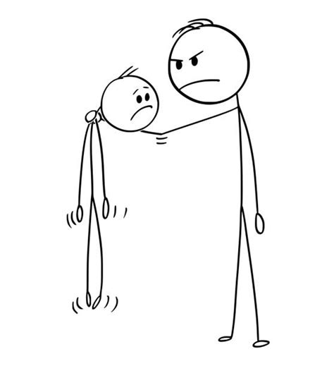 100 Stick Figure Violence Fighting Conflict Stock Illustrations