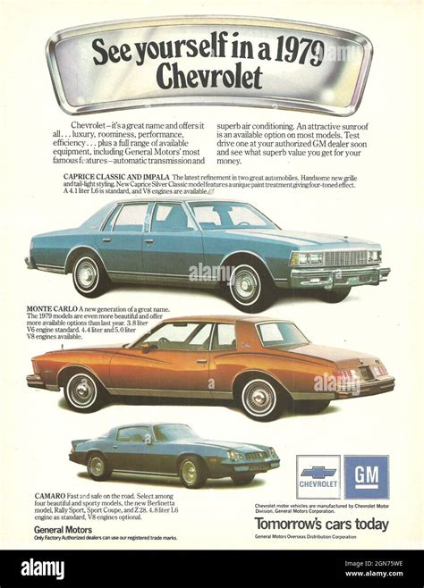 Vintage Advertisement Of Gm General Motors Chevrolet Cadillac Chevette