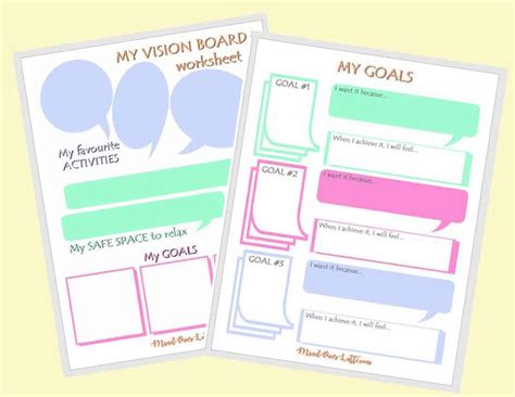 Easy Goal Setting And Vision Board For Kids Mind Over Latte