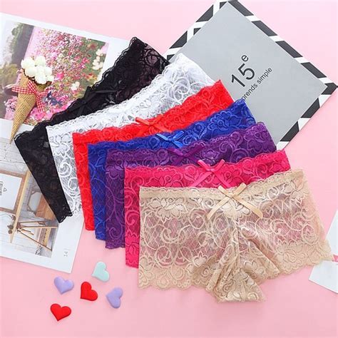 Jual Wanita Celana Dalam Boxer Sexy G String Lace Transparan Thong C109 Hitam Di Lapak Online