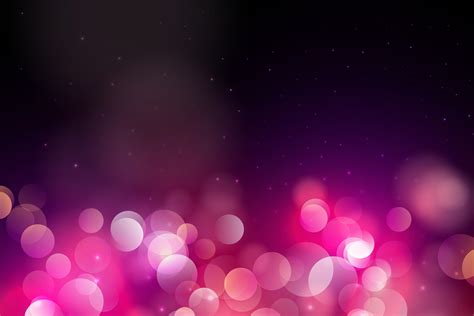 Abstract Pink Circle Blurred Light Bokeh Lights And Glitter Background