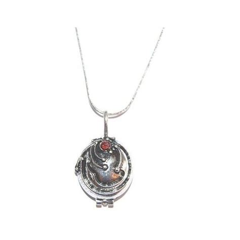 Vampire Diaries Elena Vervain Antique Silver Locket Pendant Necklace