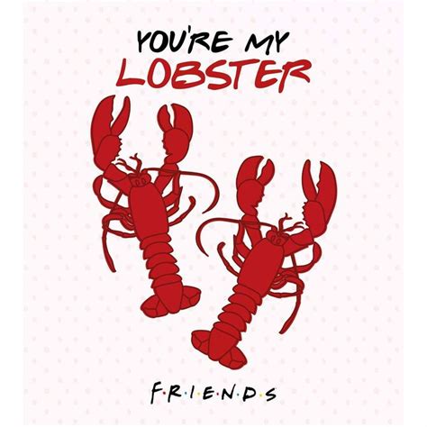 Friends Valentines Card Youre My Lobster Official Official Product