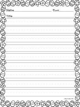 Here's a free set of easter writing worksheets, and a very simple ebook for a small fee, with a few the product provides lots more information on what is included within the easter writing ebook too. Easter Writing Paper in Color & BW, FREE by Teaching from ...