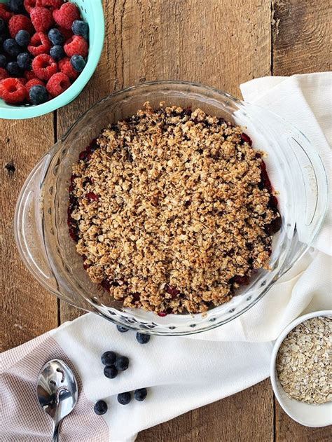 Healthy Mixed Berry Crisp For Your Summer Gatherings Recipe Mixed
