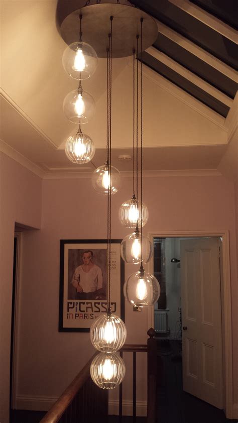 Hereford Staged Cluster 9 Lights In 2020 Hanging Lamp Design Stair