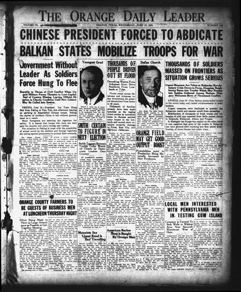 The Orange Daily Leader (Orange, Tex.), Vol. 9, No. 140, Ed. 1
