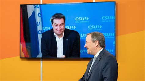 Mit ihm ist ein taktiker im rennen. Kanzlerkandidat der Union: Söder legt in der CDU zu - Für ...