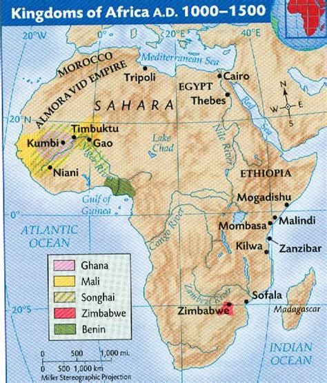 Kingdomsofafricaad1000 1500 African Map Africa Homeschool History