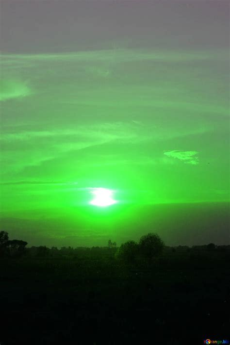 Green Sunset Free Image № 32452
