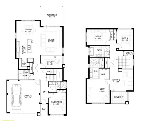 Two Storey House Floor Plan Designs Samples