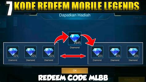 Kode Redeem Mobile Legends Redeem Code Mobile Legends Istimewa