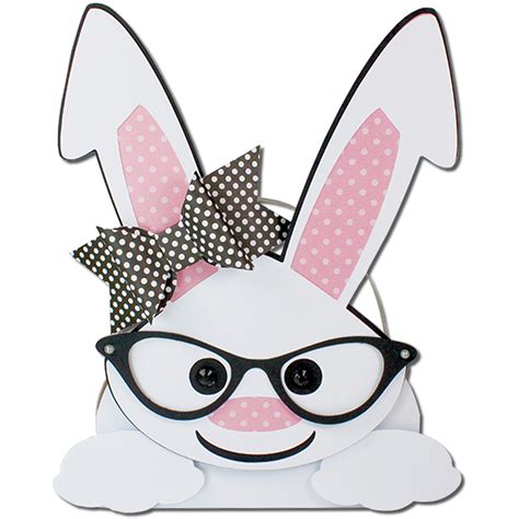 Jmrush Designs Girl Bunny Glasses Bunny Egg Basket