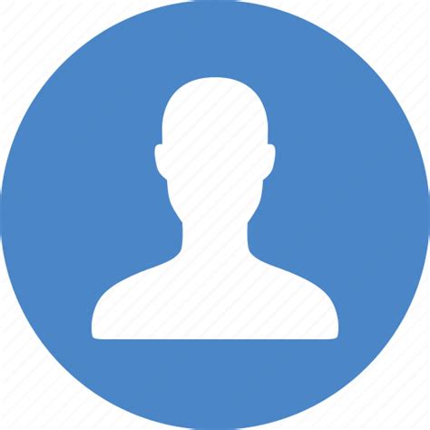 Account Avatar Blue Circle Male Profile User Icon