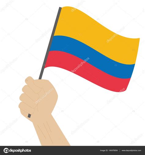 Cómo dibujar y pintar la bandera oficial de colombia. Izando la bandera de colombia | Explotación de la mano y ...