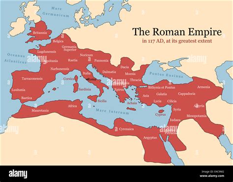 El Imperio Romano En Su Mayor Medida En 117 Dc En La época De Trajano