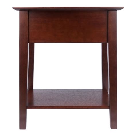 Winsome Wood Shaker Walnut Nightstand In The Nightstands Department At