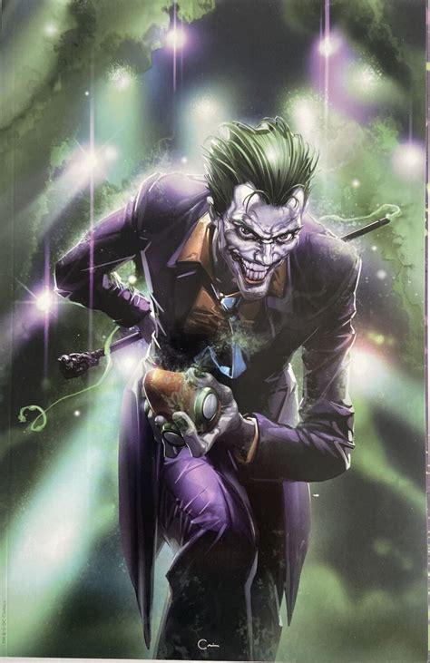 Joker Th Anniversary Page Super Spectacular Clayton Crain Virgin Covrprice