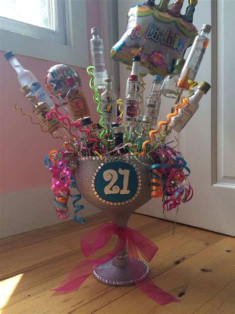 Celebrating with your closest friends and families. Vicky's 21st birthday alcohol bouquet | 21st birthday ...