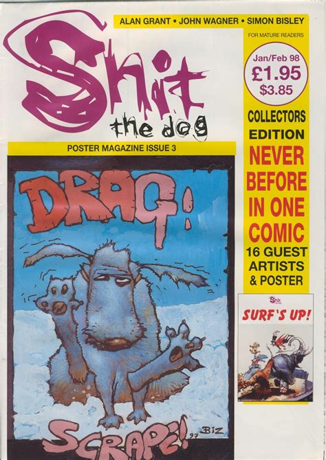 Boys Adventure Comics Shit The Dog Poster Magazine Issue 3