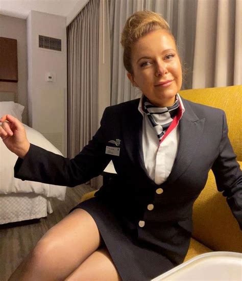 Airline Attendant Flight Attendant Hot British Airways Cabin Crew Beauty Cabin Pantyhose