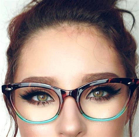 Cat Eyeombre Women Eyeglasses Tortoise Two Tone Gradient Shadz Gafas Blue Lens Ebay Usando