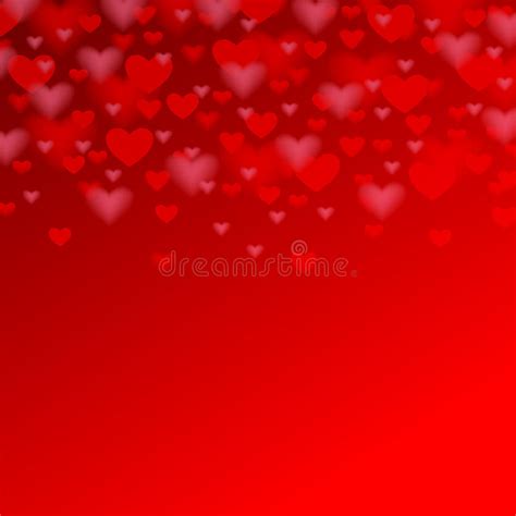 Valentines Day Background With Red Heart For Your Holiday Design Stock Vector Illustration Of