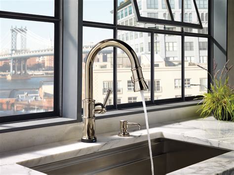 Delta touch2o® technology with tempsense™ Artesso® | Single Handle Pull-Down Kitchen Faucet with ...