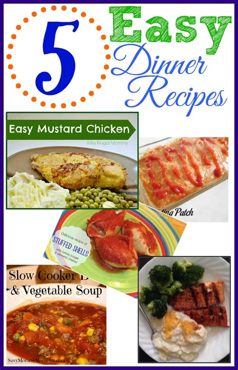 5 Easy Dinner Recipes For The Family - Miss Frugal Mommy
