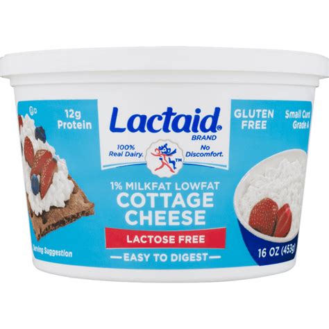 Lactaid Lactose Free Low Fat Cottage Cheese 16 Oz