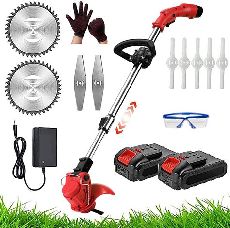 Hlcui Cordless Strimmer 24v Grass Trimmer With Battery And Charger