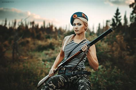 Russian military girl ВДВ