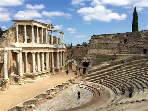 The Roman Amphitheater Merida Spain Amphitheater Merida Roman