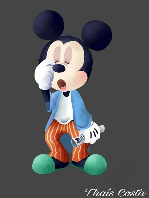 Mickey Mouse Waking Up