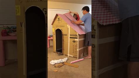 Diy Cardboard Playhouse For Kids Diy用紙箱做遊戲屋！ Youtube