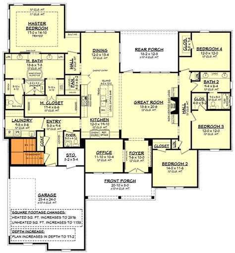 Elegant Modern Farmhouse Plan With Split Bedroom Layout 51834hz