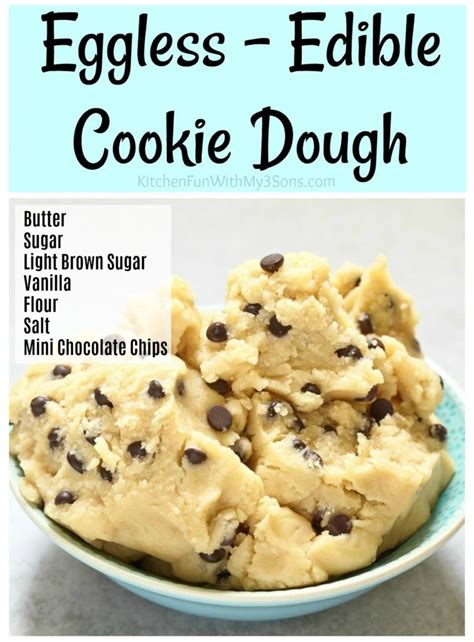 Edible Eggless Cookie Dough Recipe Grandma S Simple Recipes