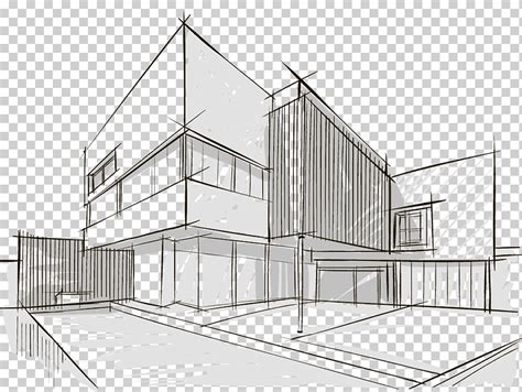 Descarga Gratis Boceto De Casa Arquitectura Dibujo Arquitectónico