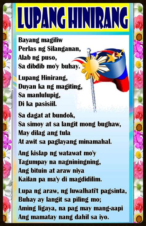 Pambansang Awit Ng Pilipinas Lyrics Mosop