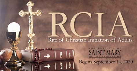 The Rite Of Christian Initiation Of Adults Rcia Basilica Of St