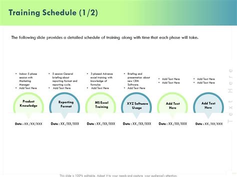 Training Schedule L1850 Ppt Powerpoint Presentation Slides Samples