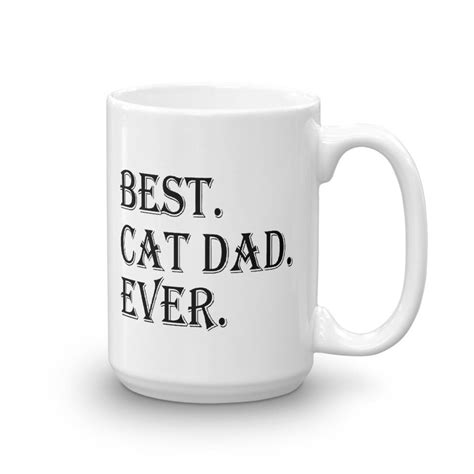 Best Cat Dad Ever Mug V3 Cat Lover T Idea Cat Dad Ts Etsy