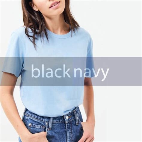 Sky Blue Basic Half Sleeve T Shirt Blacknavy