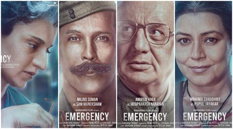Emergency First Look Posters Who Plays Who In Kangana Ranauts Film