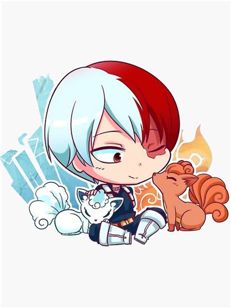 Kawaii Shoto Todoroki Chibi Mha Sticker By Eidlike Redbubble Images